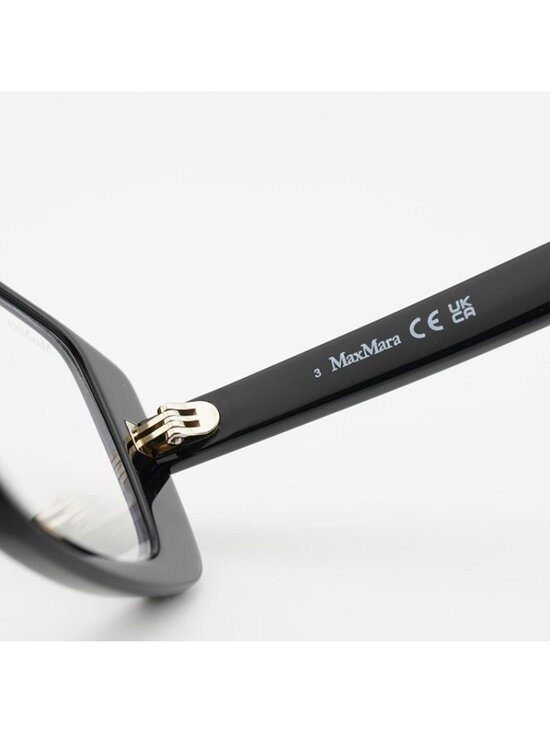 Max Mara MM5131-B 001 Eyeglasses Black 53mm Geometric Frame, Blue Light Block main image 4